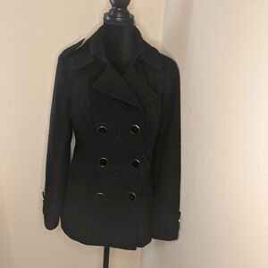 Jessica Simpson Pea Coat Black M